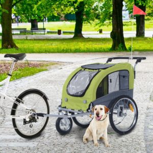Pawhut 2-in-1-Fahrradanhänger Hunderollstuhl-Alternative